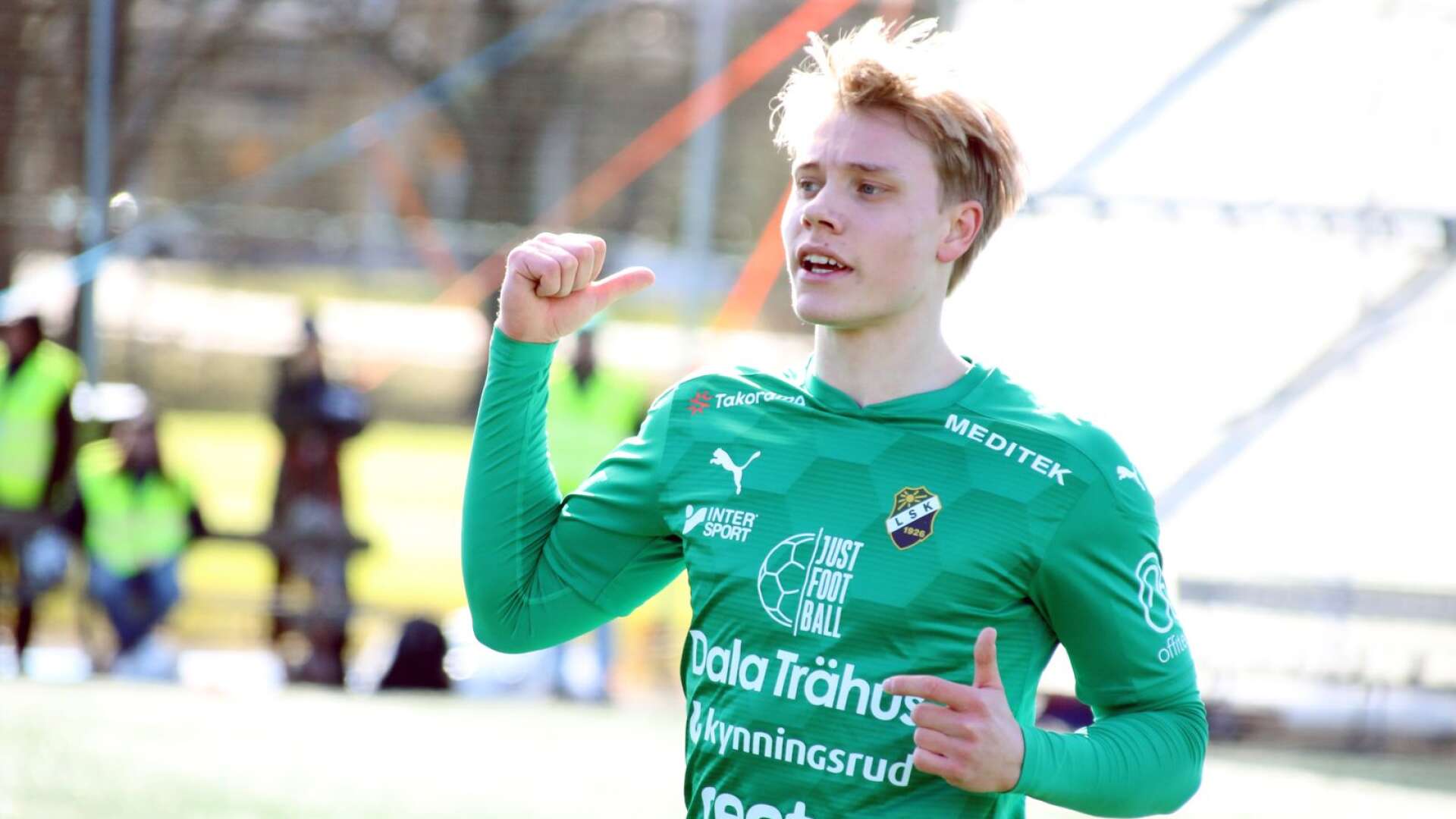 Gustav Källén spelade 90 minuter när Ljungskile SK spelade premiär på ”hemmaplan” i Trollhättan. 