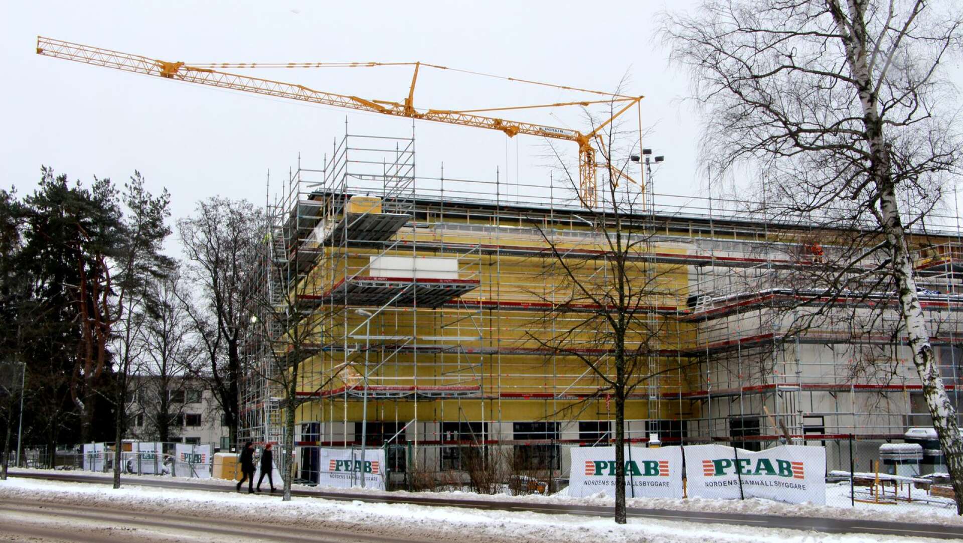 Karlstads kommun investeringsbudget är i år den största någonsin, nästan 1,5 miljarder kronor. Här en bild på Västerstrandsskolan som håller på att byggas ut.