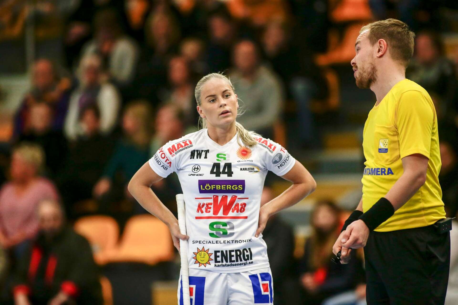 Karlstads Amanda Berggren och och resten av laget fick åka hem med en storförlust från Umeå. 