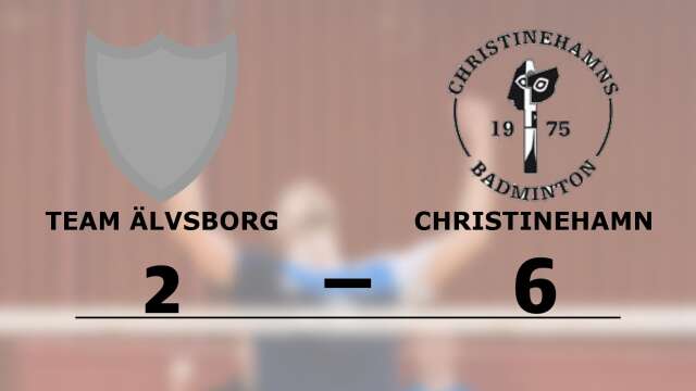 Team Älvsborg förlorade mot Christinehamns BS