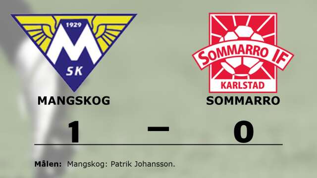 Mangskogs SK vann mot Sommarro IF