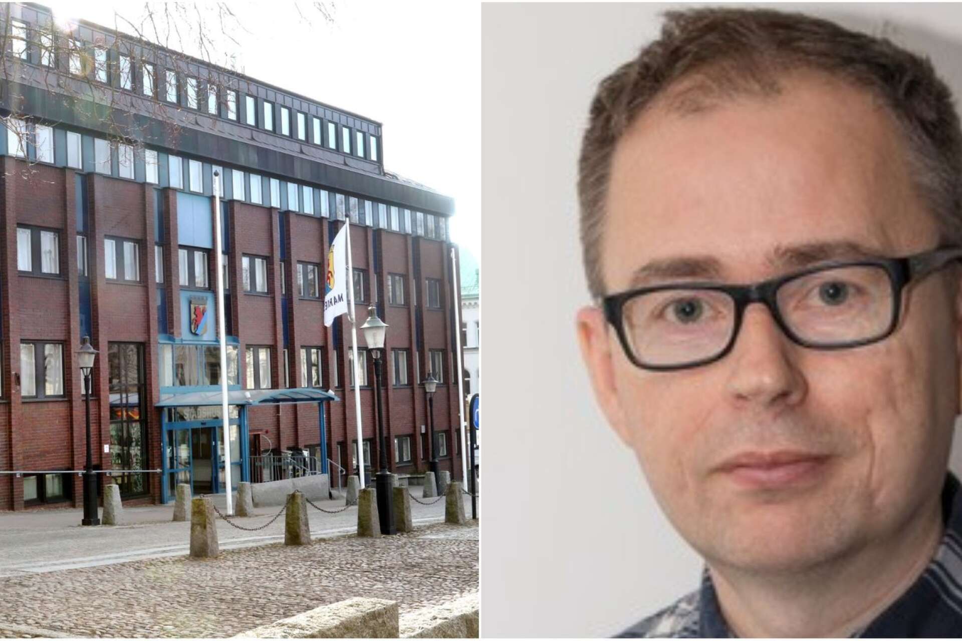 David Karlsson, professor i offentlig förvaltning vid Göteborgs universitet, förklarar att det inte är olagligt att vara politiskt aktiv i en annan kommun. Bildkollage.
