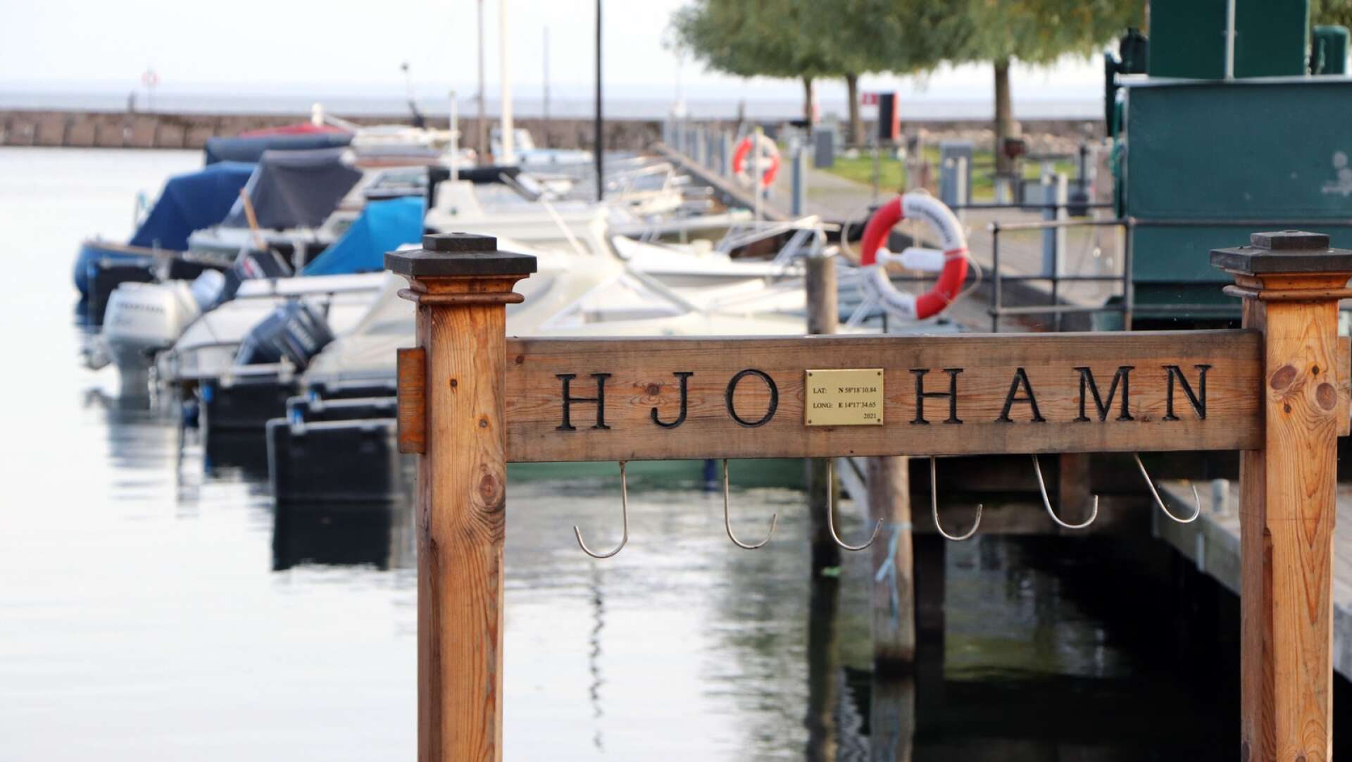 Avgifterna i Hjo hamn kan höjas 2023. 