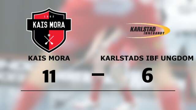 Kais Mora IF vann mot Karlstad IBF Ungdom