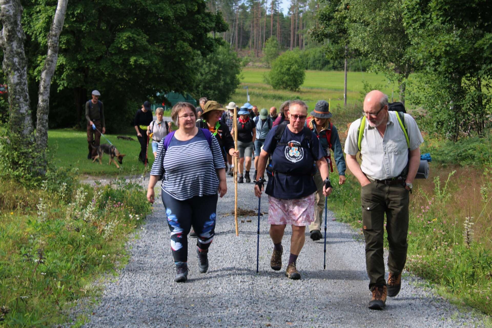 Ett tjugotal personer påbörjade i måndags pilgrimsvandringen från Lurö till Trondheim.