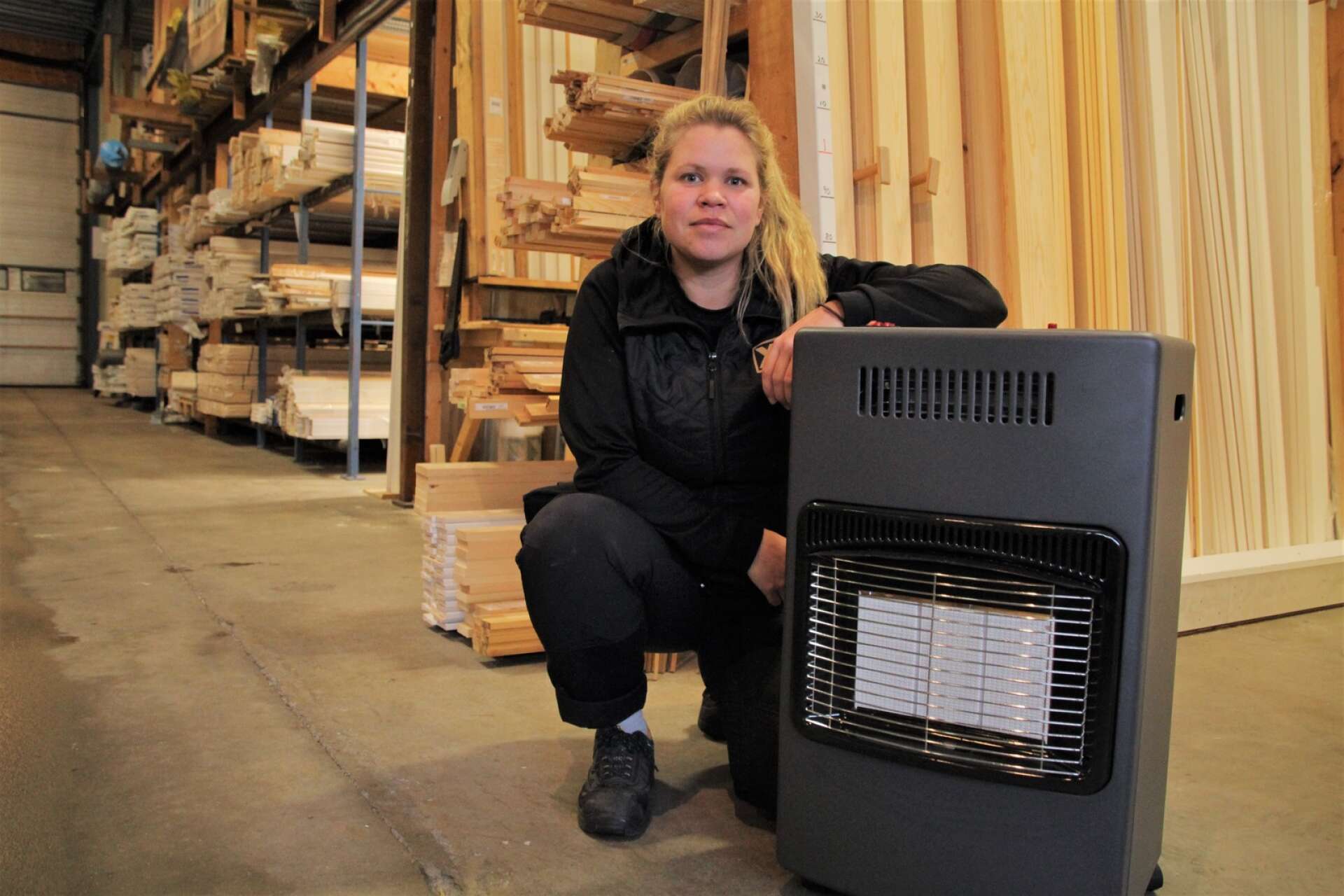 Rebecca Johnsson på XL-Bygg kände under hösten av ett ökat kundtryck när det gällde energisparande åtgärder. Bland annat gick försäljningen av gasolvärmare upp. 