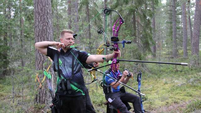 Magnus Fredriksson från Arvika Archery slutade på en fjärdeplats i klass HCE med 793 poäng.