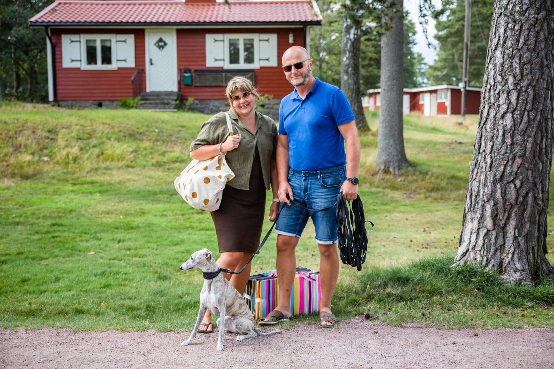 Haraald och Anita Traascht ihop med sin hund Era. 