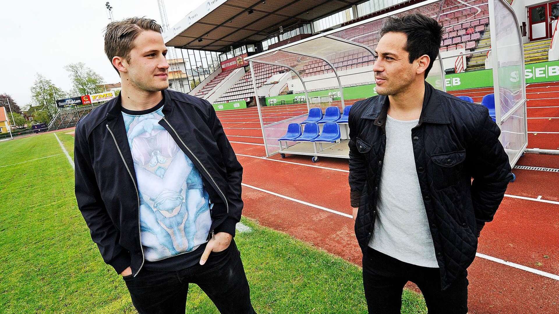 Stefan Zarkovic och Bastian Rojas Diaz var lagkaptener för KBK respektive Carlstad United 2017. Nästa säsong spelar båda i KBK.