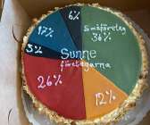 Så här ser 2021 års tårtbitar ut när det andelen av Sunne kommuns skatteintäkter.