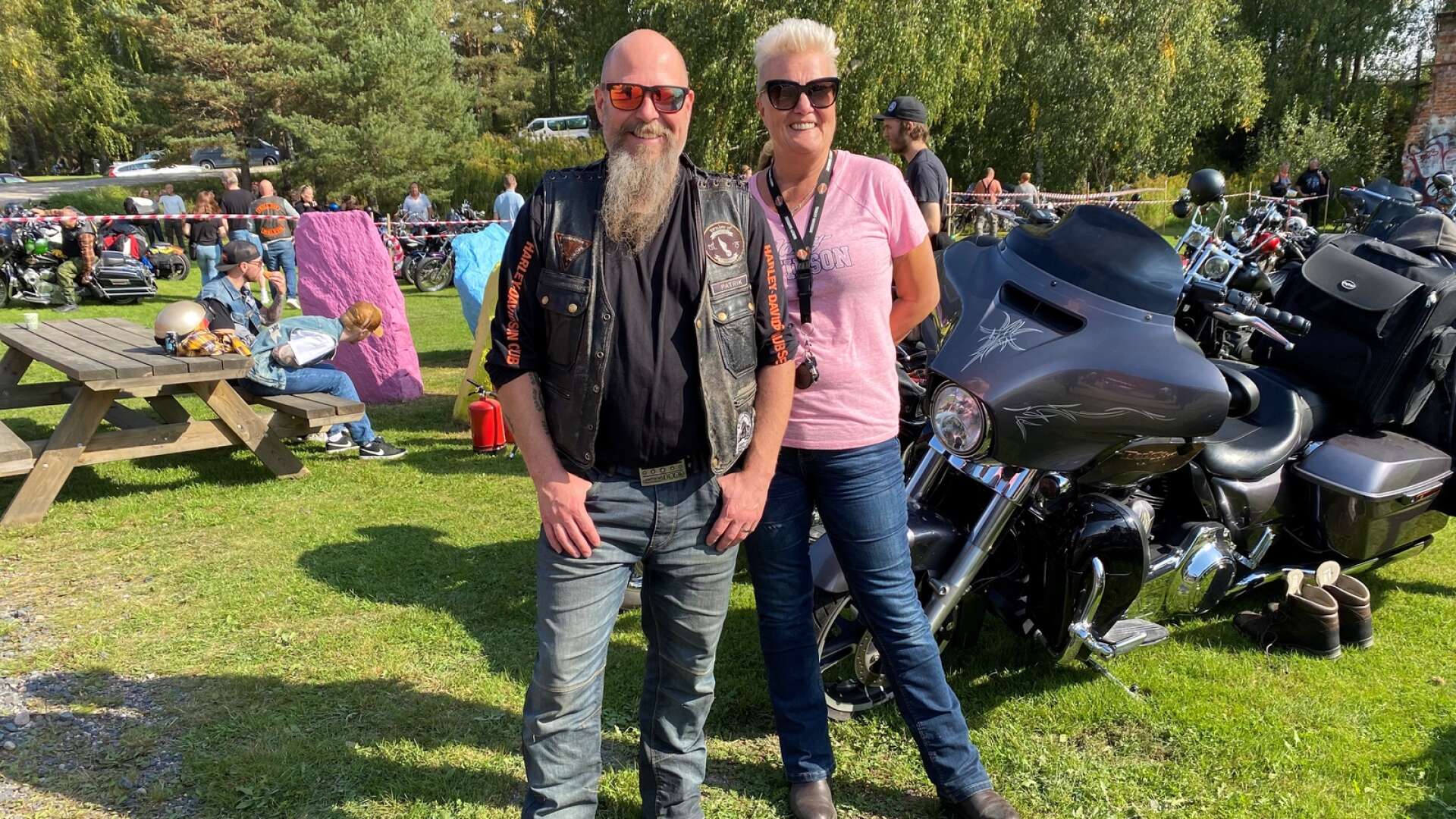 Paret Patrik och Kerstin Bergstedt från Karlstad besökte Motorcycle inferno för tredje året.