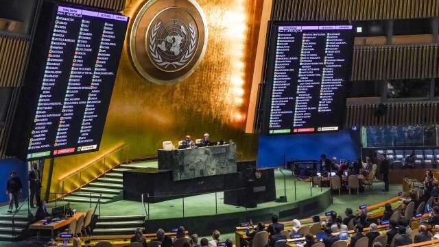 I FN:s generalförsamling blottläggs allt oftare de stora motsättningarna. 