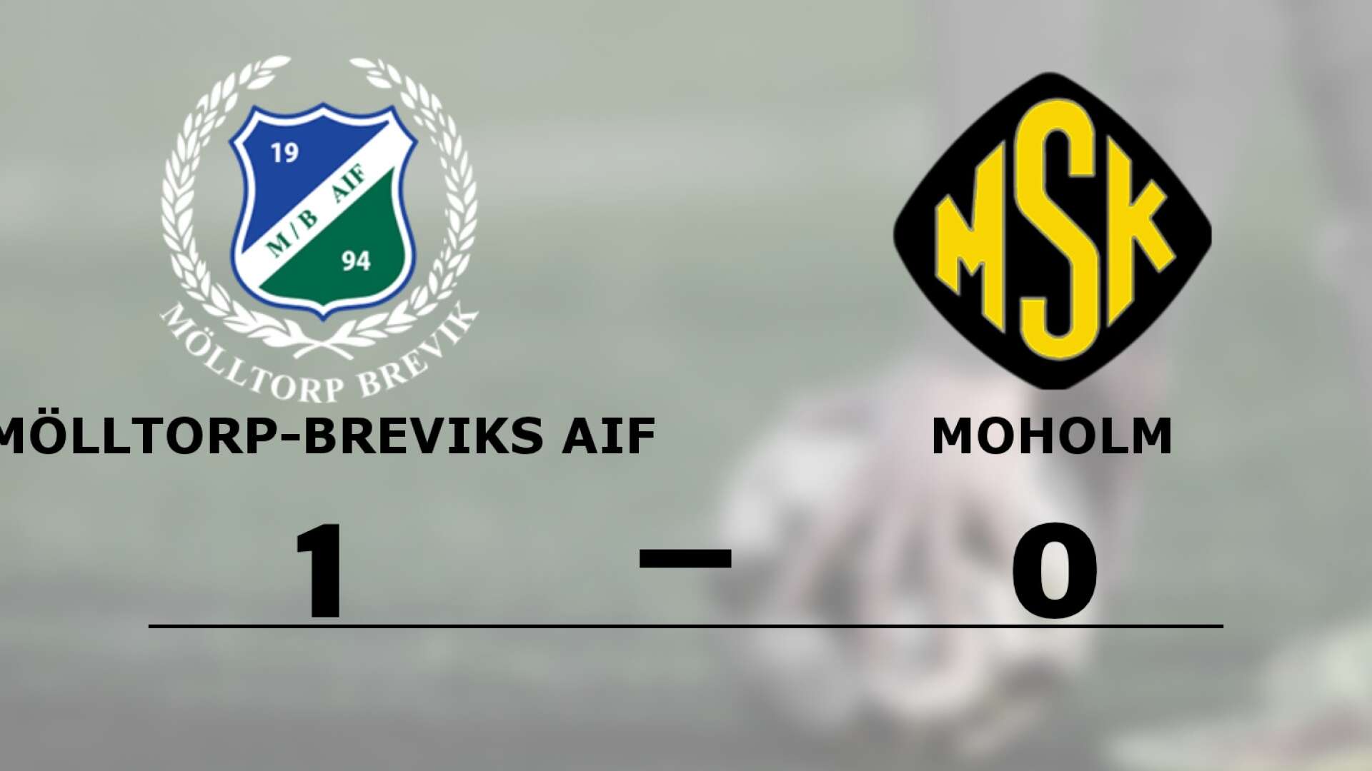Mölltorp-Breviks AIF vann mot Moholm