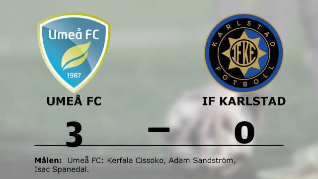 Umeå FC vann mot IF Karlstad Fotboll