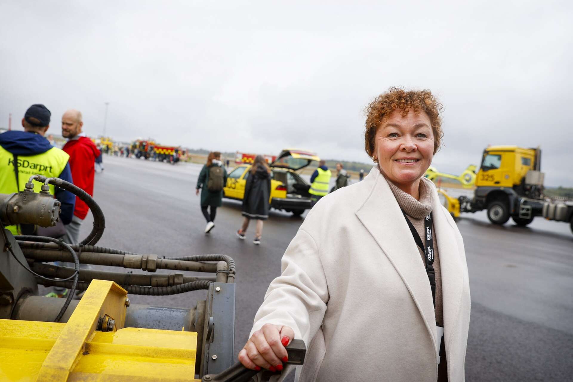 Camilla Sperling, vd för Karlstad airport, var på plats under jubileumsfirandet. Hon berättar att hon har både uppdraget att driva flygplatsen, men även att visa upp den för värmlänningarna. 