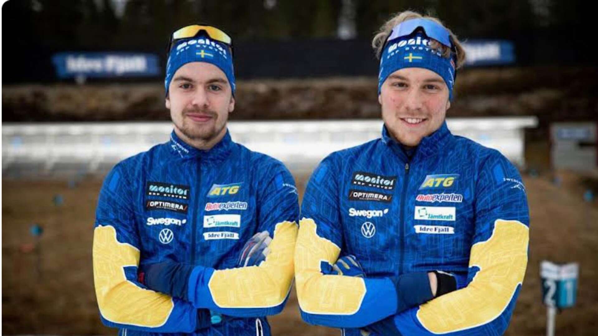 Oskar och Viktor Brandt gör sig redo för världscuptävlingarna i Östersund. 