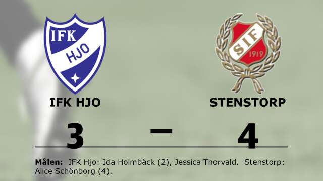 IFK Hjo förlorade mot Stenstorps IF