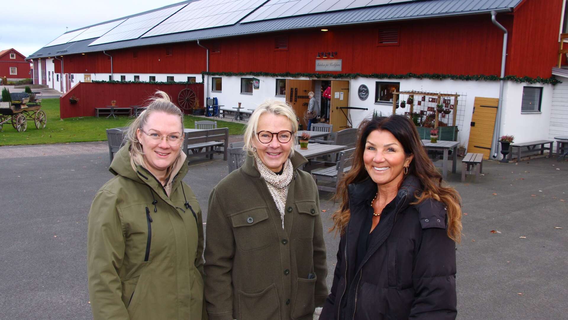 Sophie Svedung, Lena Svedung och Josefina Larsson hoppas med den nya satsningen att kunna utveckla Karlsfors till ett populärt besöksmål under alla årstider.