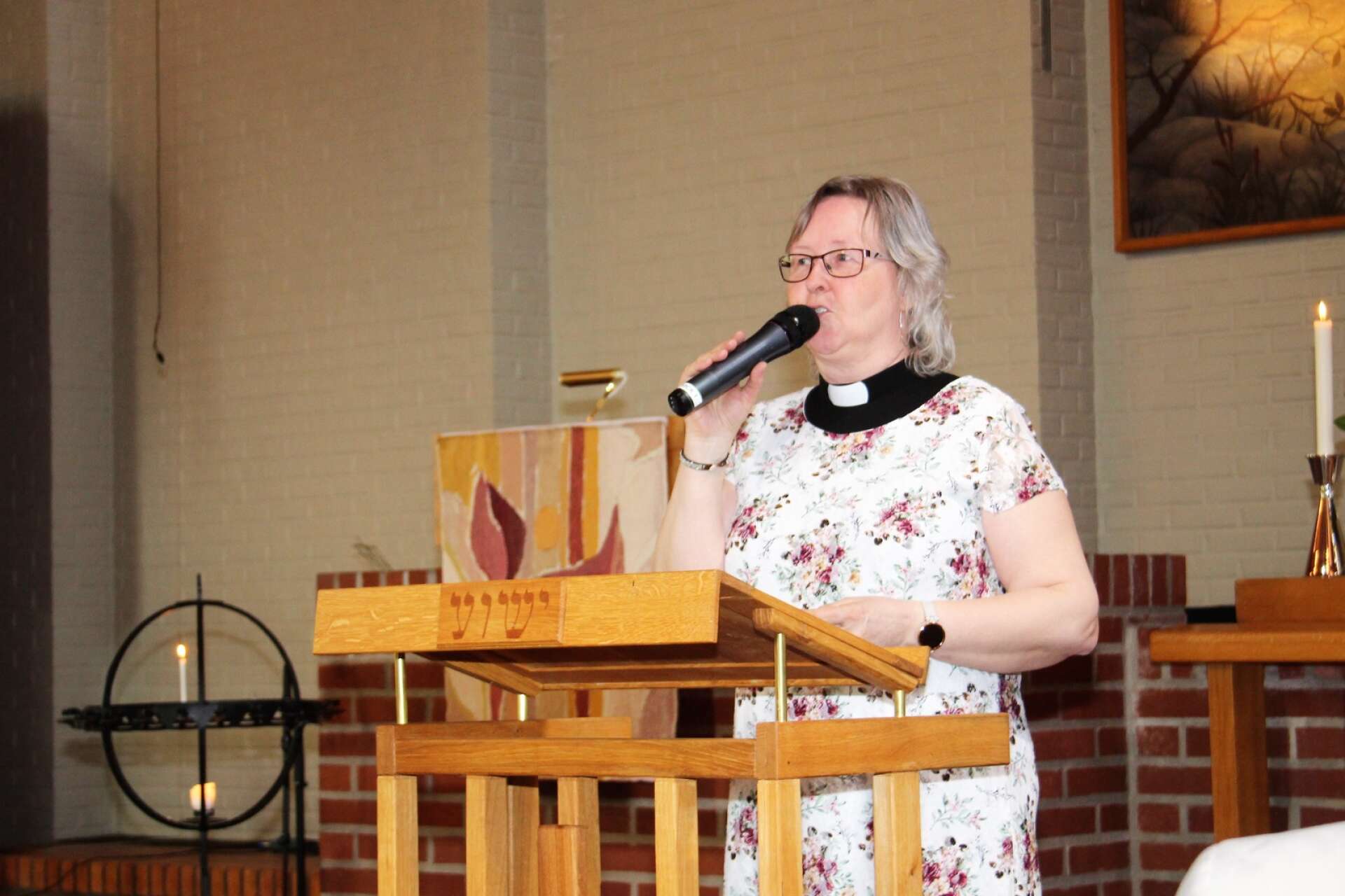 Ulrika Danielsson berättade om processen där två församlingar nu gått samman till en. 