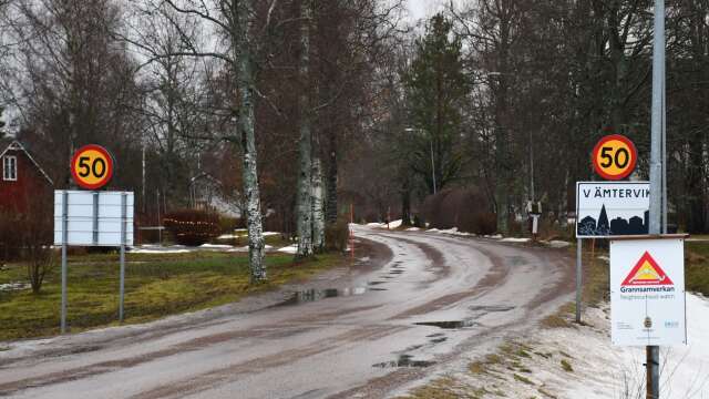 Hastighetsbegränsningen i Västra Ämtervik sänks. 