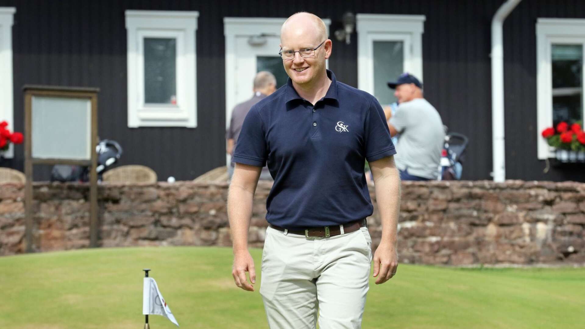 Skövde Golfklubbs Clas Christensson gläds över att så många av klubbens medlemmar gör HIO.