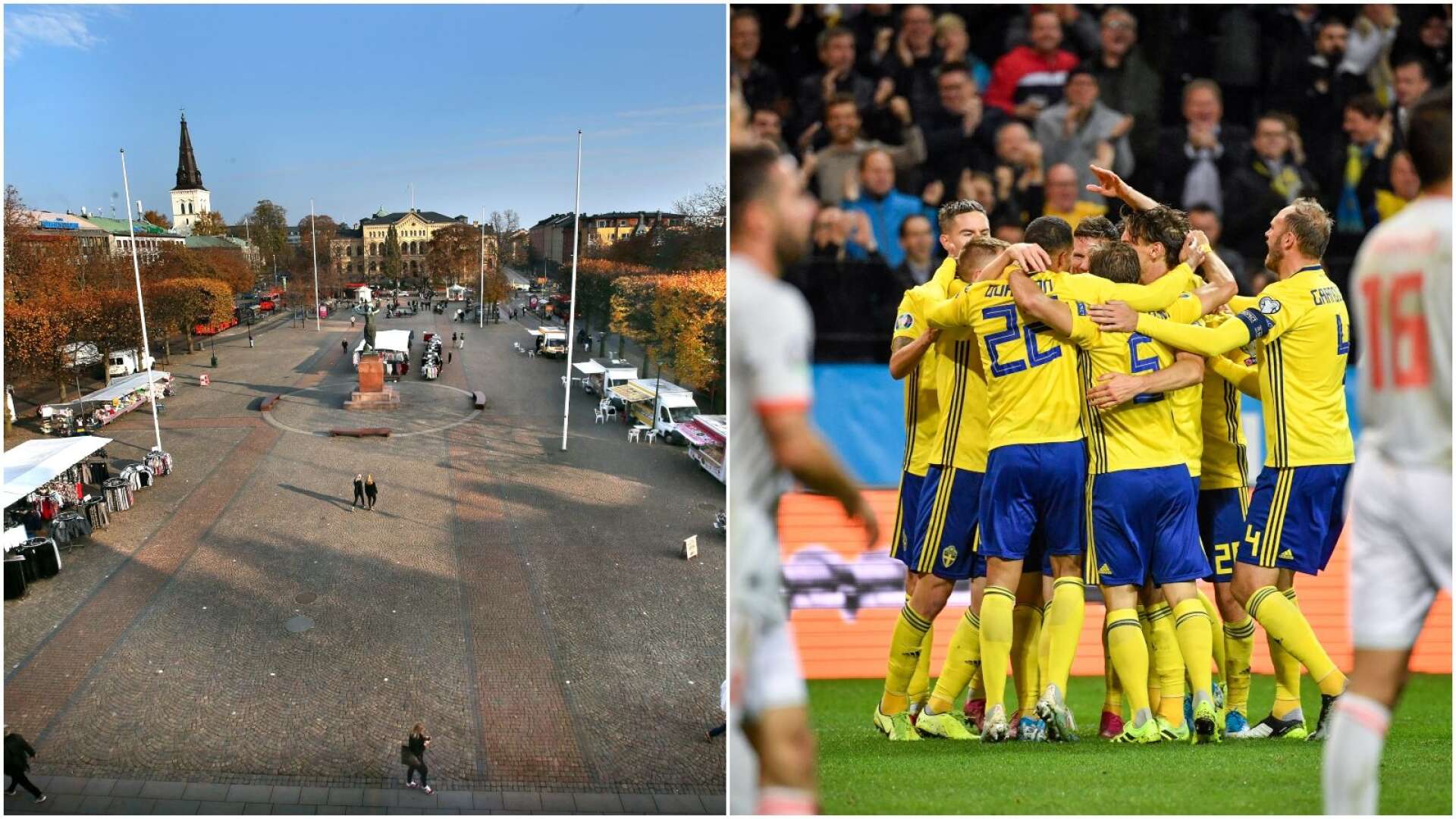 När Sverige spelar sina första EM-matcher till sommaren kan mellan 2000 och 3000 personer titta tillsammans på Stora torget i Karlstad.