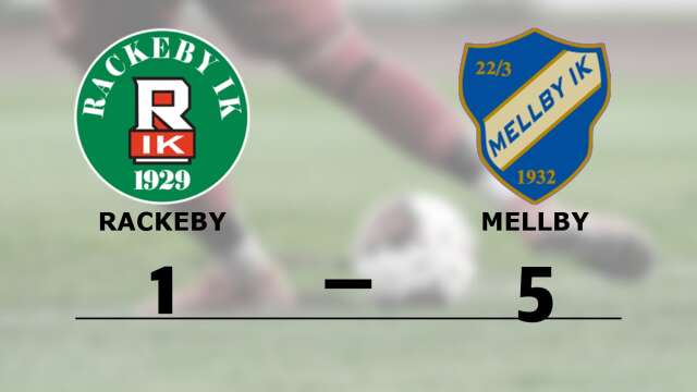 Rackeby IK förlorade mot Mellby IK