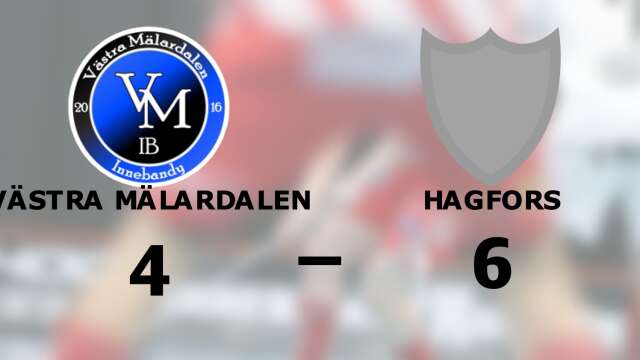 Västra Mälardalen förlorade mot Hagfors
