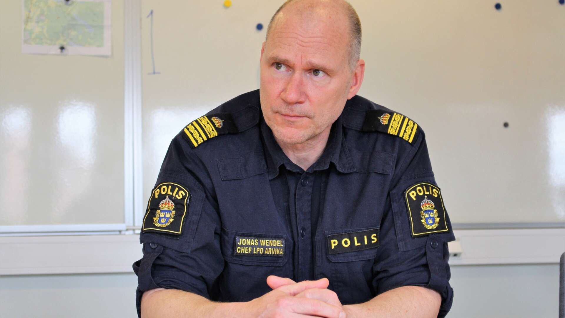 Jonas Wendel, lokalpolischef i Arvika, summerar polishelgen.