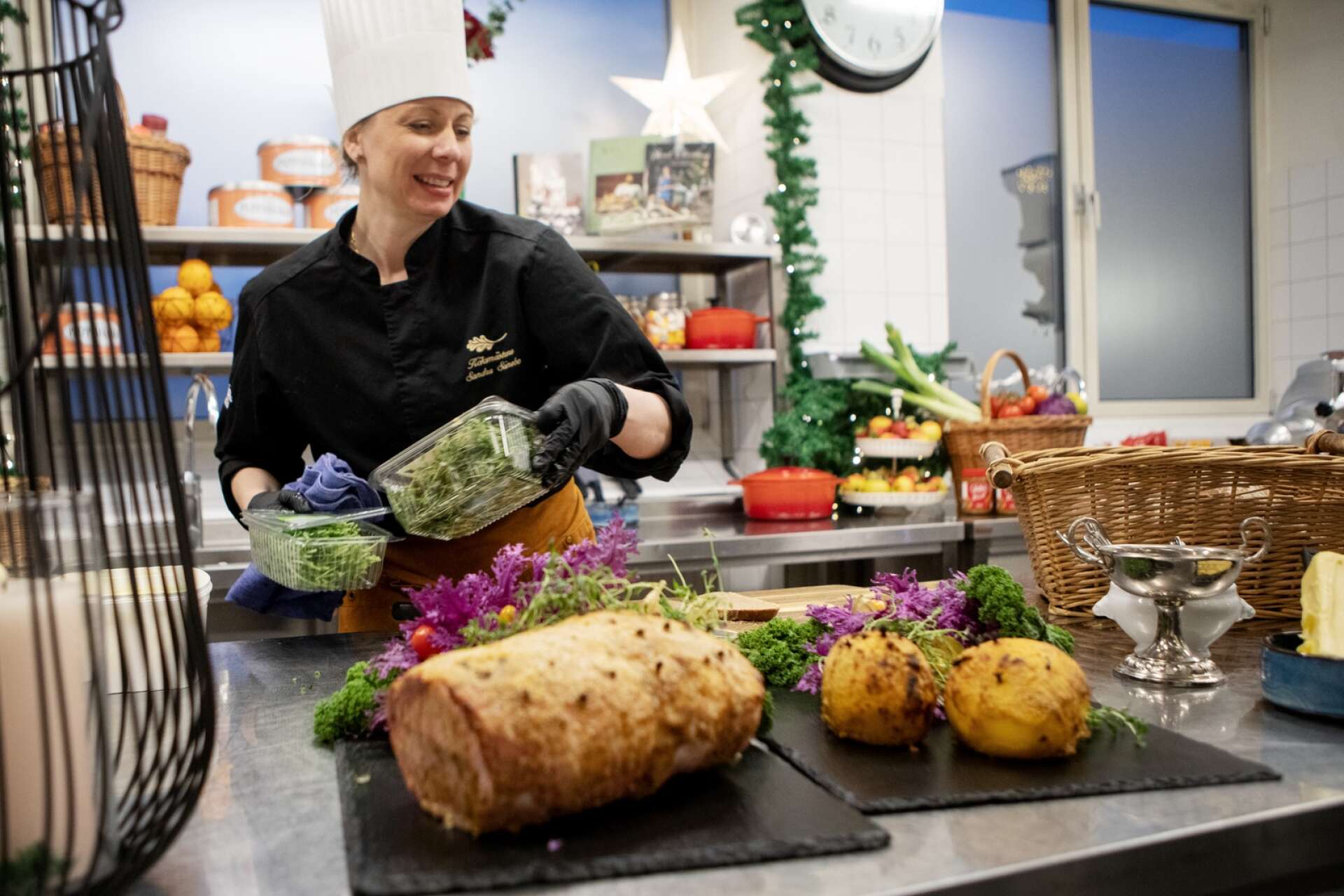 Sandra Sånebo menar att det vegetariska blir allt vanligare på julbordet.