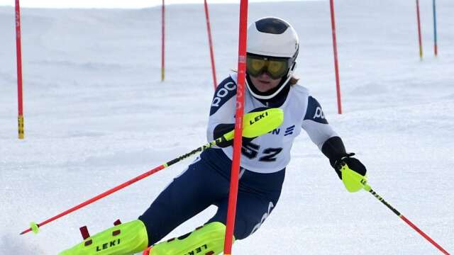 14-åriga Ellinor Zackariasson från Höghedens SLK knep en pallplats i den andra slalomkvaltävlingen till Ungdoms-SM i Yxbacken utanför Norrköping. 