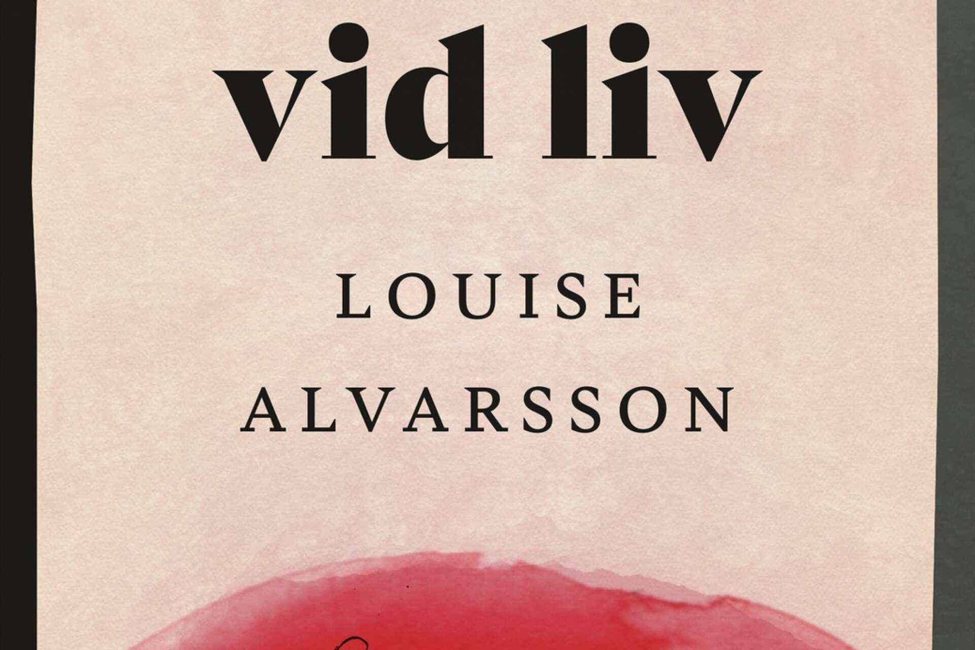 Vid liv blir Louise Alvarssons romandebut. Boken släpps på Norstedt den 11 januari.