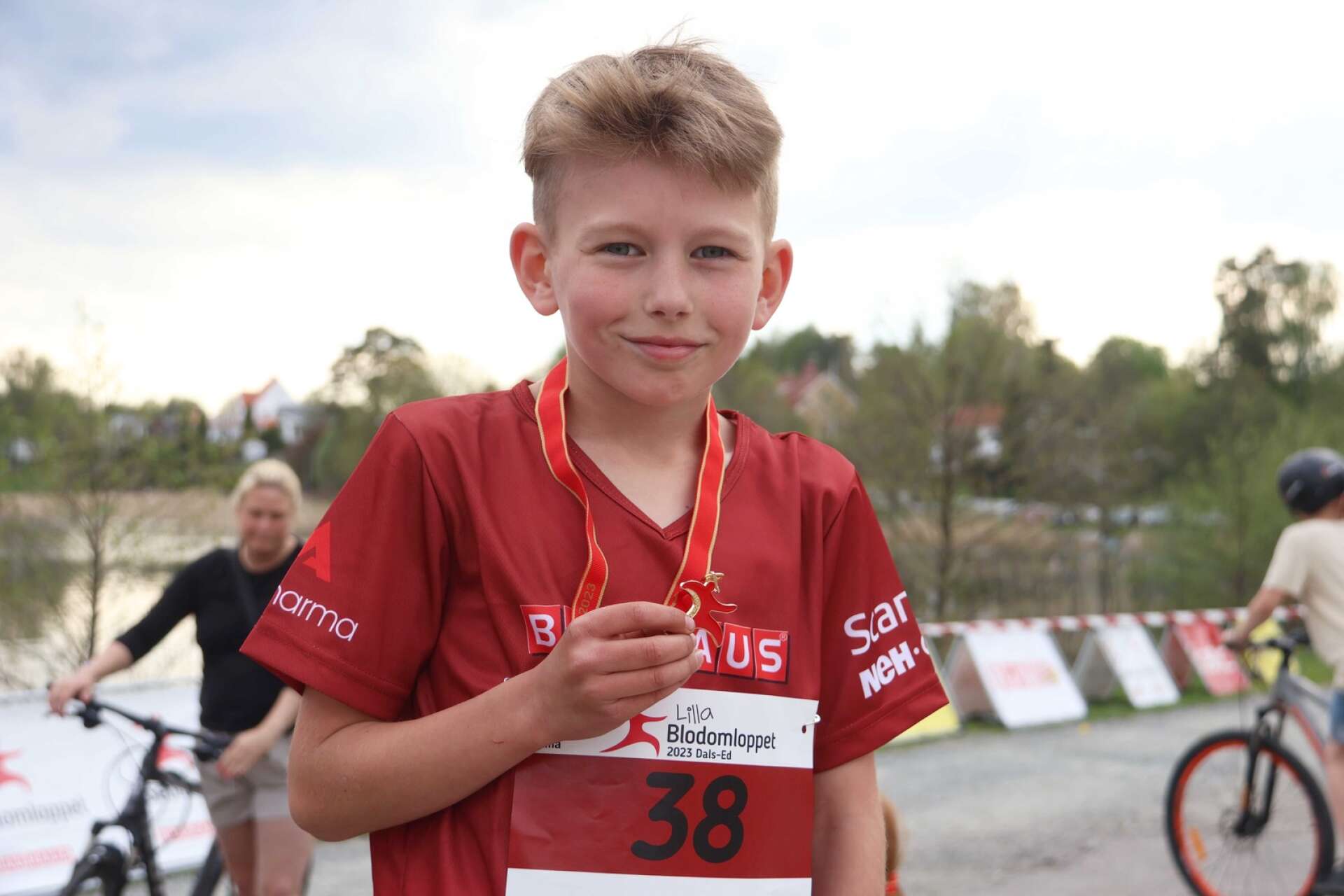 Max Axelsson från Munkedal var snabbast i Lilla Blodomloppet.
