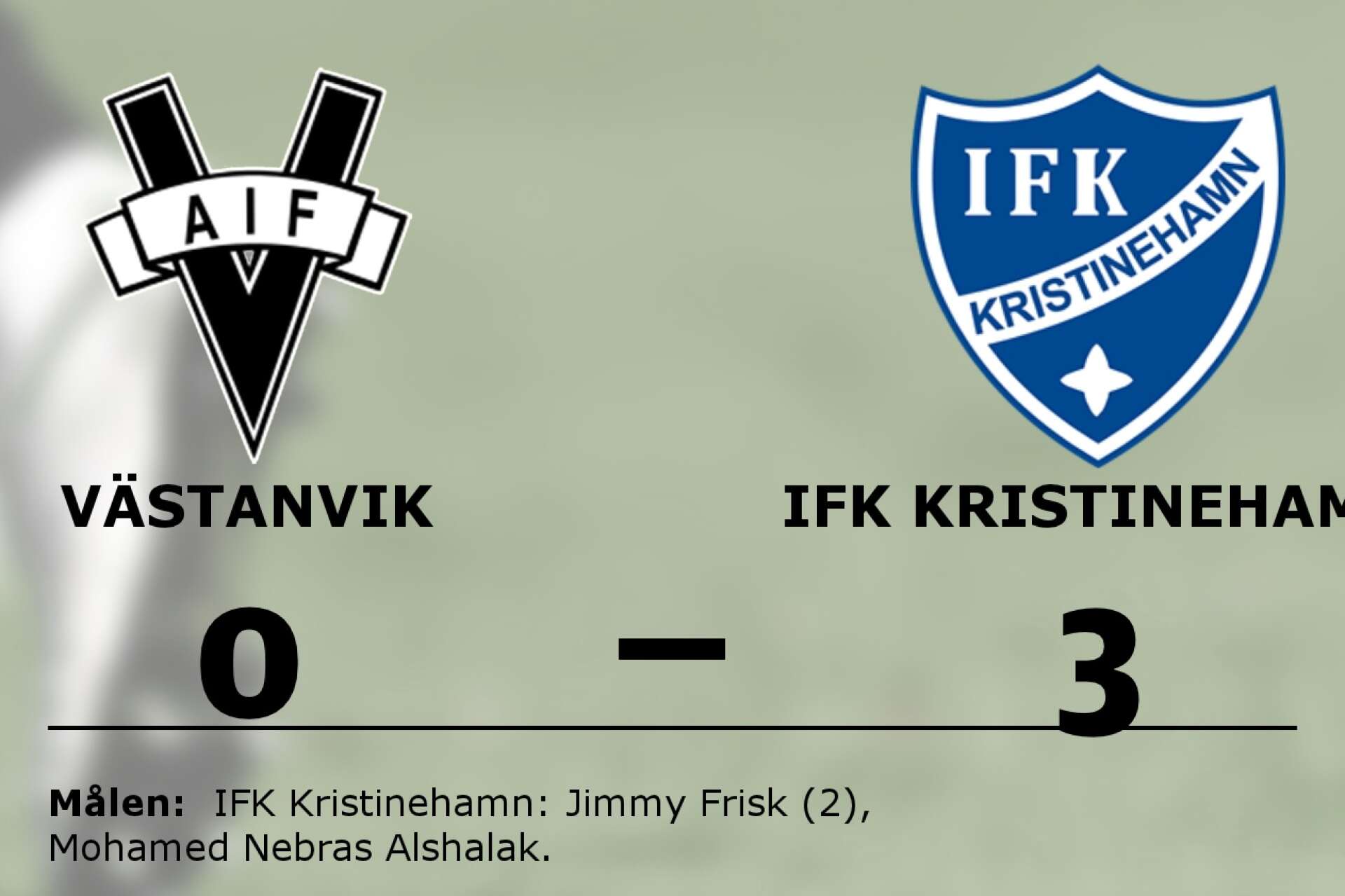 Västanvik förlorade mot IFK Kristinehamn