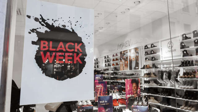 Black Week pågår mellan den 20 och 26 november i år och Black Friday är den 24. Arkivbild.