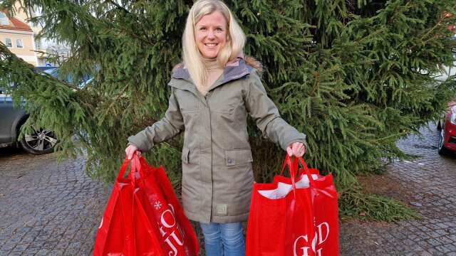 Charlotta Lövgren är redo för en ny utdelning av julklappar till behövande familjer.