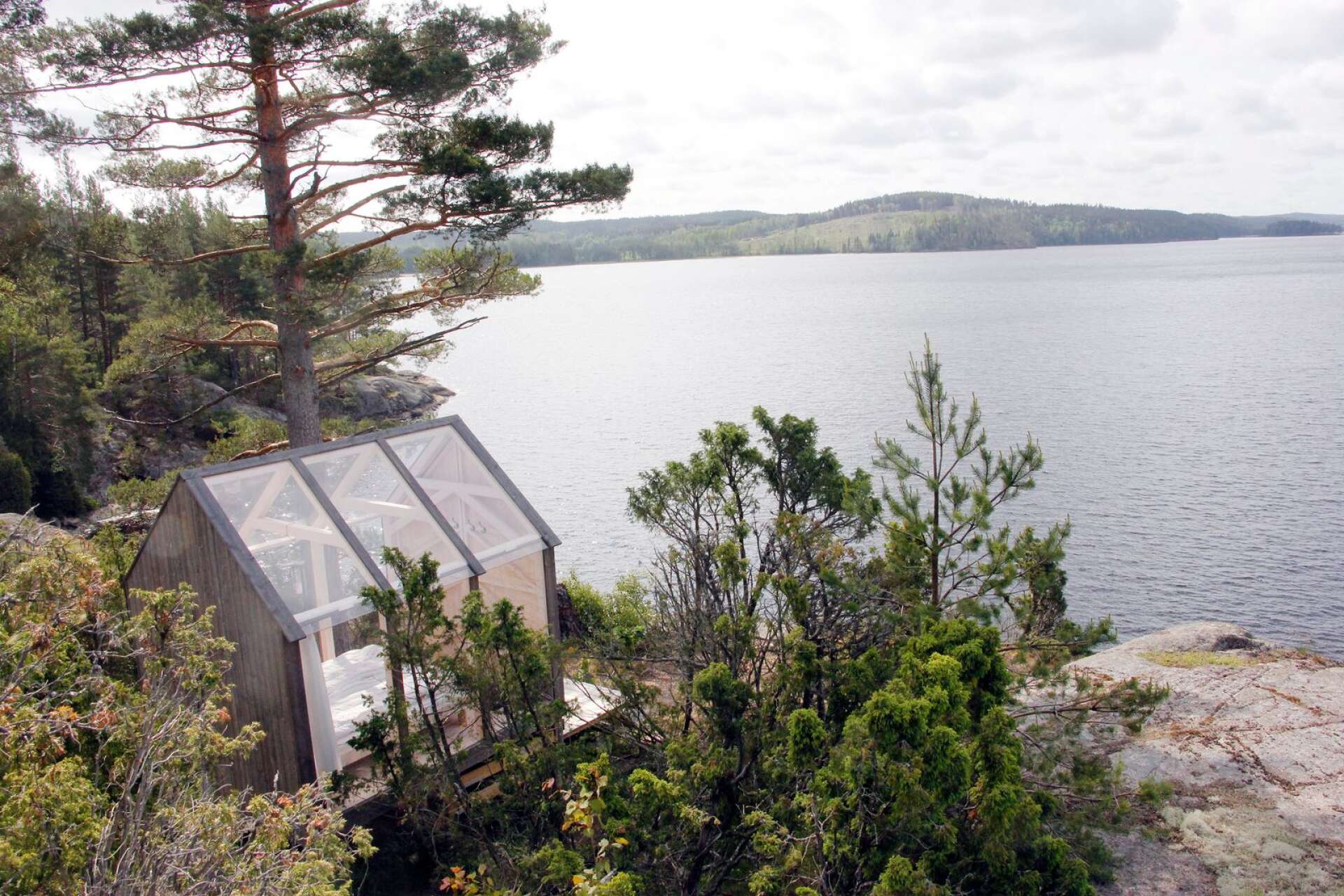 Glashusen, som här hos Dalslands Aktiviteter, är ett uppmärksammat projekt inom sjönära boende. Nu vill Dalslands Aktiviteter hitta dess efterföljare.