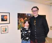 ”Irma och jag har många bra och intressanta samtal om konst”, säger Gunnar Lidén om sin medutställare.