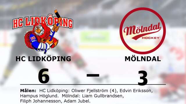 HC Lidköping vann mot IF Mölndal Hockey