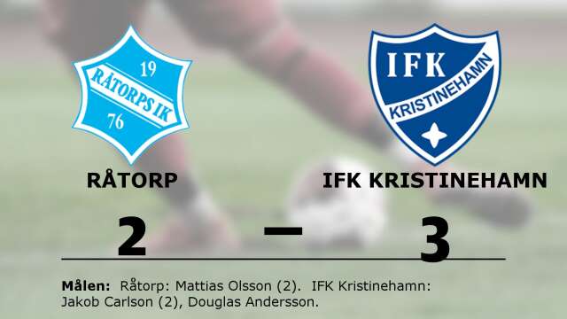 Råtorps IK förlorade mot IFK Kristinehamn Fotboll