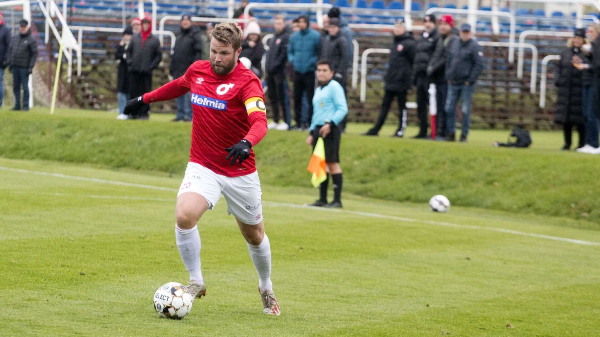 Christoffer Wiktorsson var lagkapten i Degerforslaget som förlorade U21-kvartsfinalen mot Landskrona.