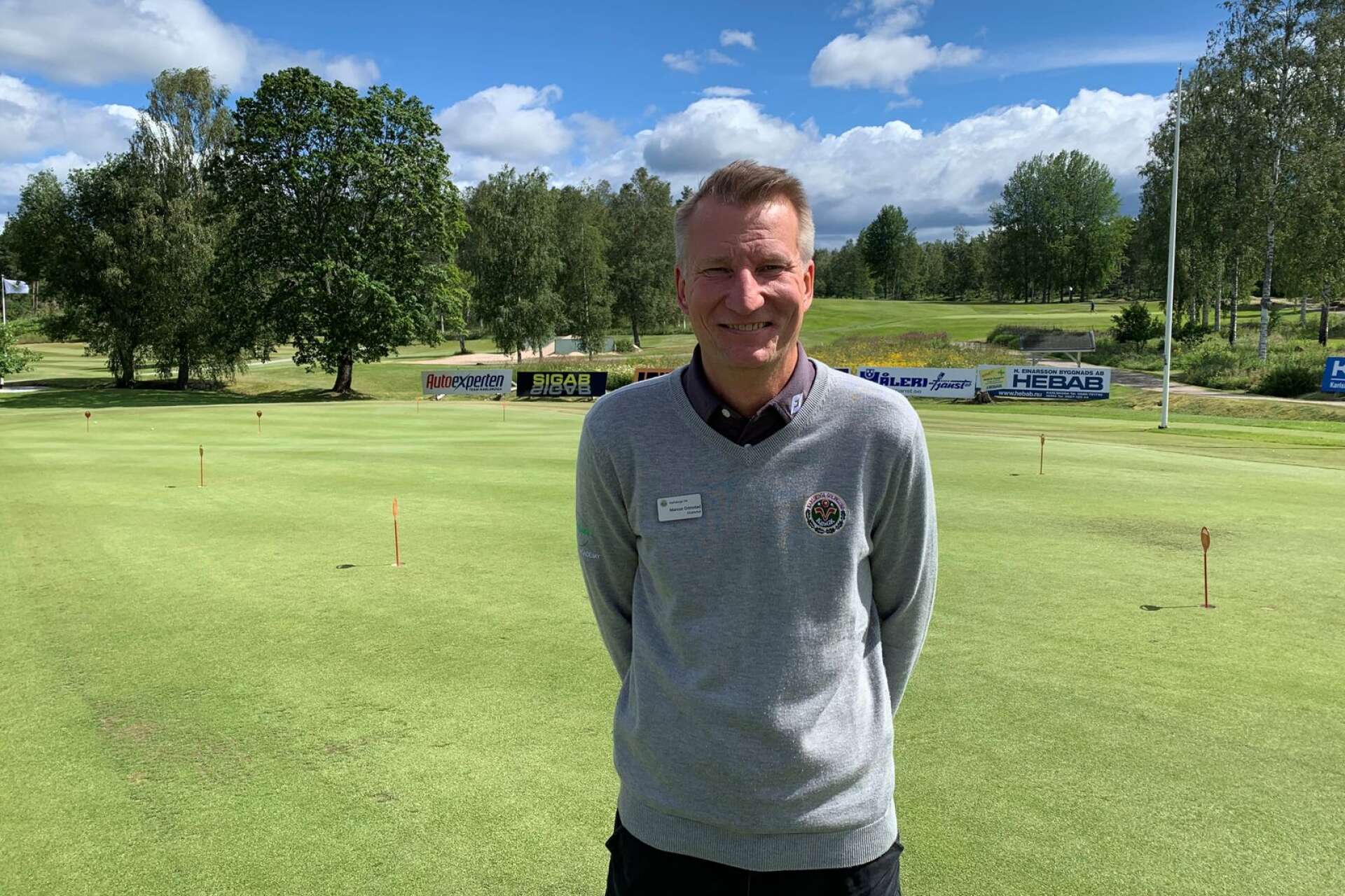 Marcus Grimstad ser fram emot golfveckan i Karlskoga.