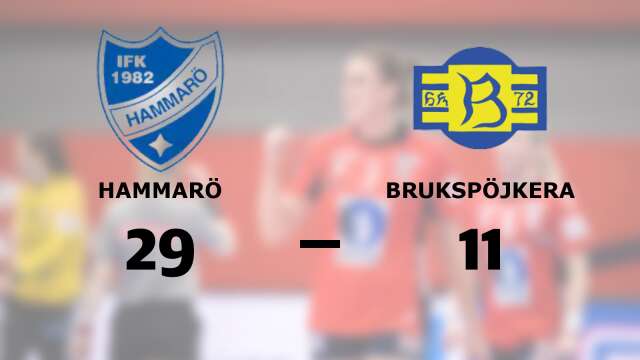 IFK Hammarö vann mot HK Brukspôjkera