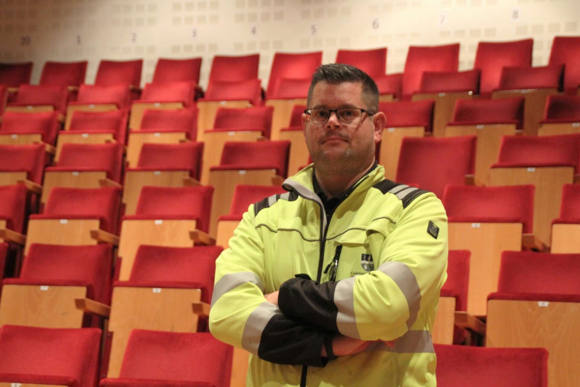 David Edvardsson, projektledare för konserthusets renovering. 