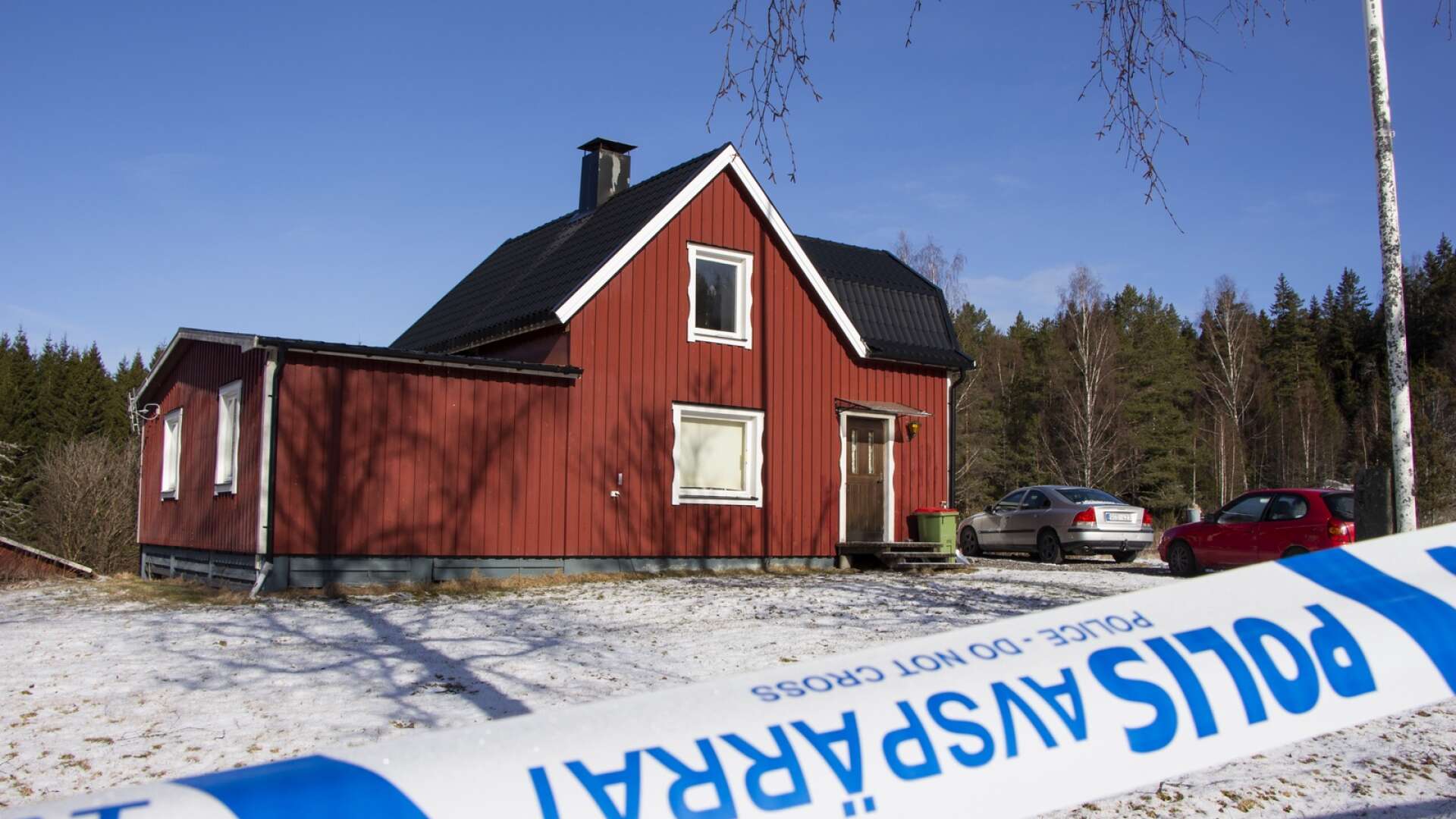 Huset i Årjäng kommun där det misstänkta frysmordet tros ha ägt rum.