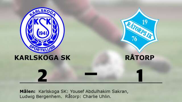 Karlskoga SK vann mot Råtorps IK