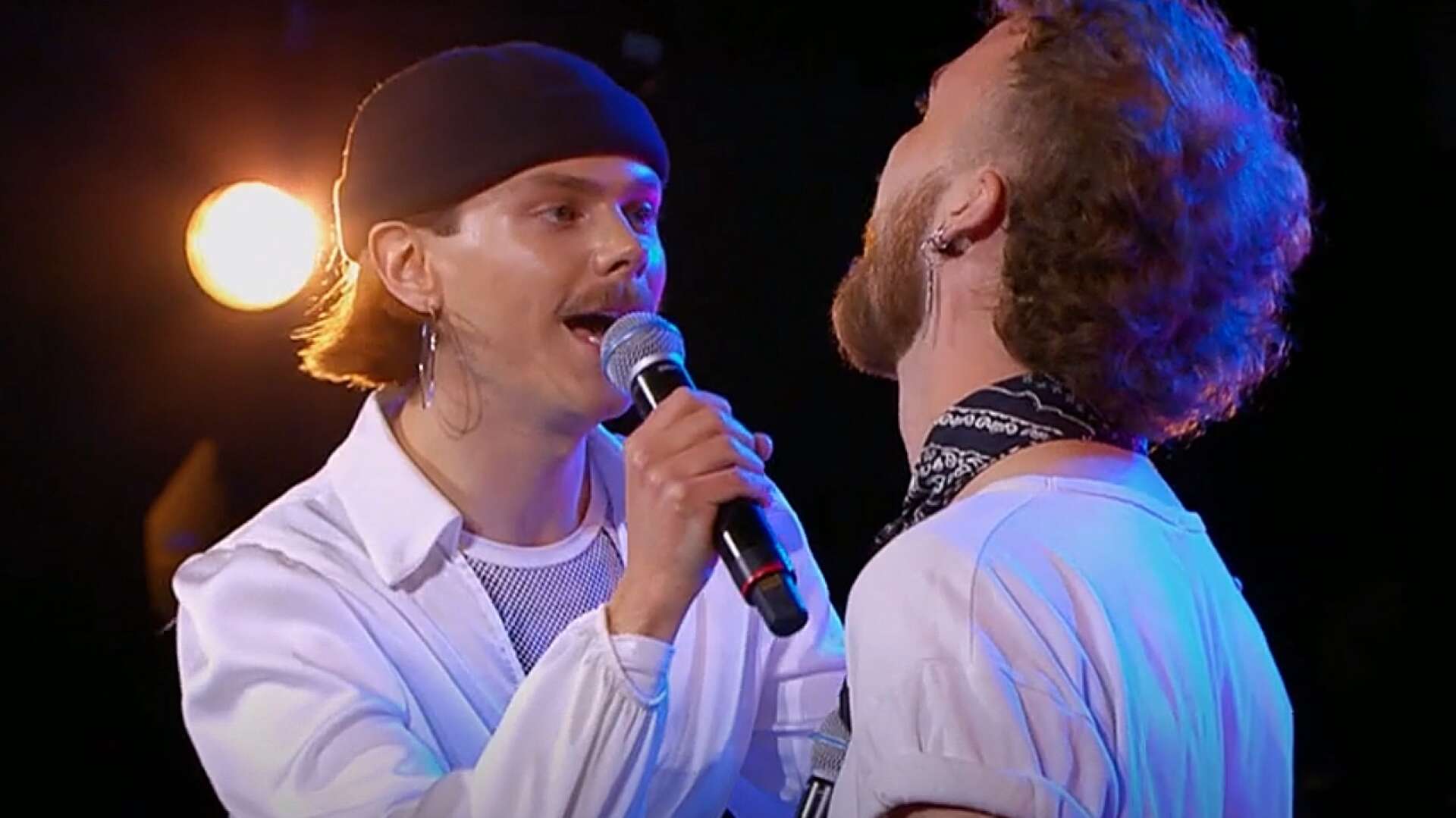 Love Strandberg och Simon Näslund bildade duettpar i ”Idol”.