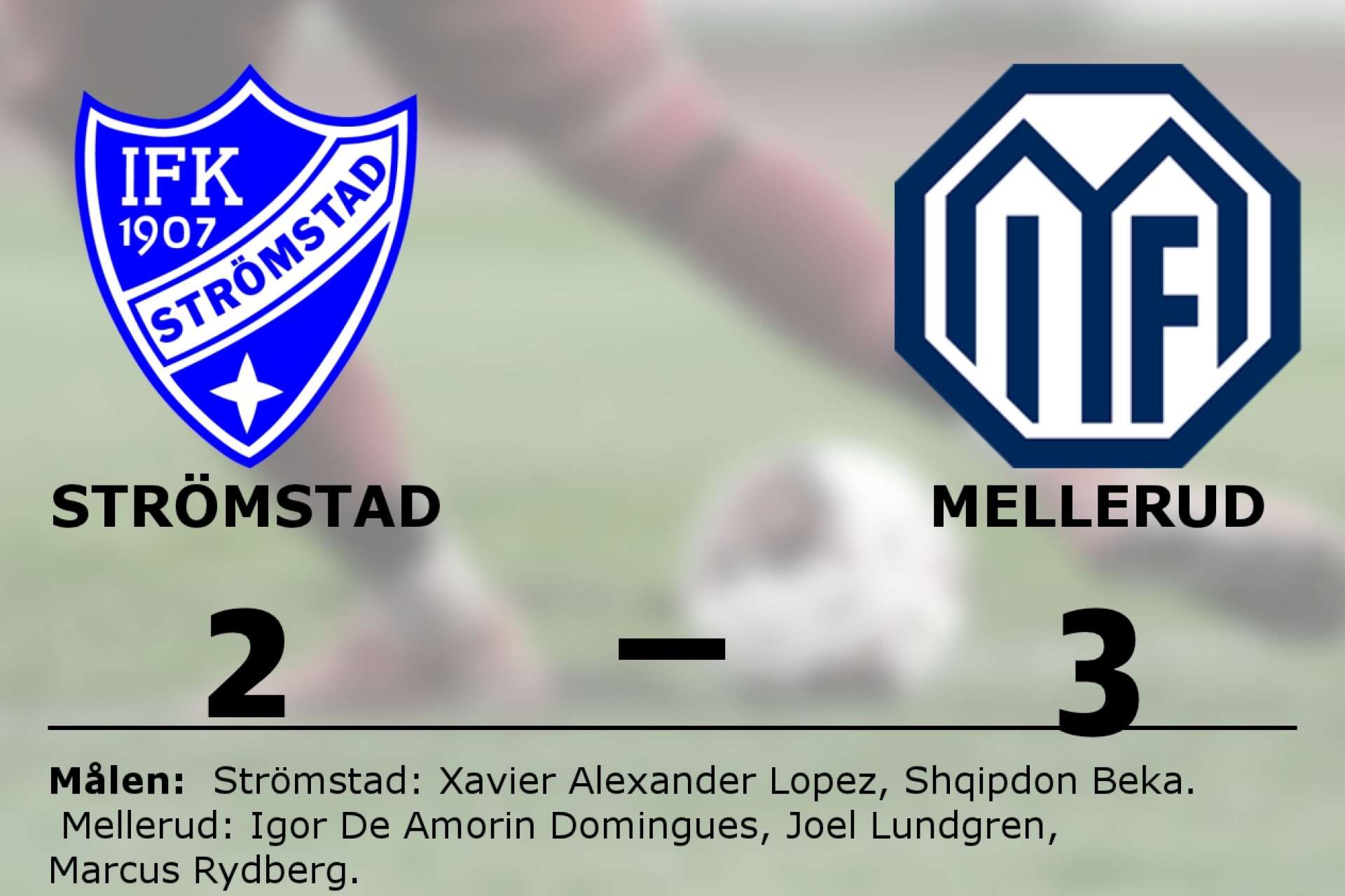 IFK Strömstad förlorade mot Melleruds IF