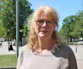 Anne Hederén, som är strateg på region Östergötland, ville få inspiration av Kristinehamns vandringsleder. 