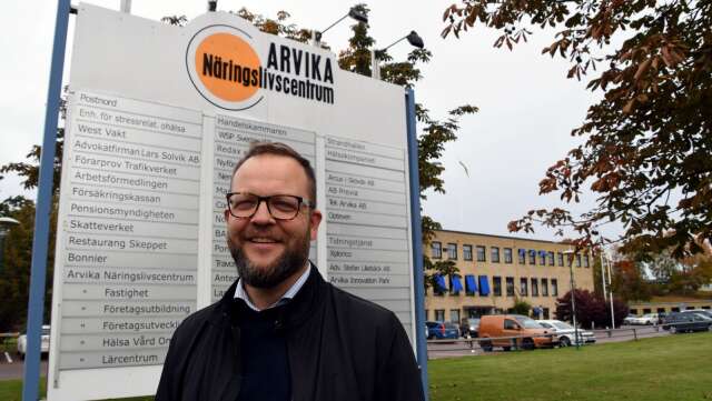 Nye verksamhetschefen på Arvika Näringslivscentrum, Birger Pettersson Wiik, har nu jobbat några månader och ser stor potential i huset.
